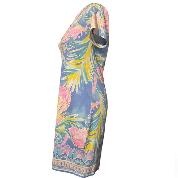 Lilly Pulitzer Sophiletta Dress Bennet Blue Showstopper Print UPF 50+ Size M - Picture 7 of 17